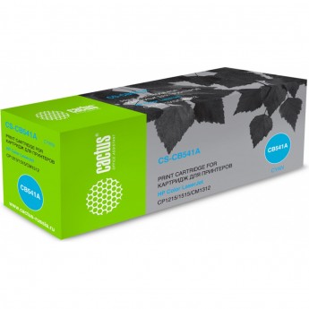 Лазерный картридж CACTUS CS-CB541A (HP 125A) для HP Color LaserJet CM1312, CM1312n, CM1312nfi, CP1210 series, CP1215, CP1217, CP1510 series, CP1514n, CP1515, CP1515n, CP1515nw, CP1518, CP1518ni, голубой, 1 400 стр. Лазерный картридж CACTUS CS-CB541A (HP 125A) для HP Color LaserJet CM1312, CM1312n, CM1312nfi, CP1210 series, CP1215, CP1217, CP1510 series, CP1514n, CP1515, CP1515n, CP1515nw, CP1518, CP1518ni, голубой, 1 400 стр.