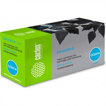 Лазерный картридж CACTUS CS-CC531A (HP 304A) для HP Color LaserJet CM2320 MFP, CM2320fxi (CC435A), CM2320n, CM2320nf (CC436A), CP2020 series, CP2025 (CB493A), CP2025dn (CB495A), CP2025n (CB494A), CP2025x, голубой, 2 800 стр. Лазерный картридж CACTUS CS-CC531A (HP 304A) для HP Color LaserJet CM2320 MFP, CM2320fxi (CC435A), CM2320n, CM2320nf (CC436A), CP2020 series, CP2025 (CB493A), CP2025dn (CB495A), CP2025n (CB494A), CP2025x, голубой, 2 800 стр.