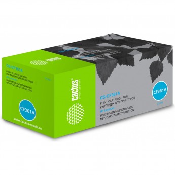 Лазерный картридж CACTUS CS-CF361A (HP 508A) для HP Color LaserJet M552dn Enterprise, M553 series, M553dn Enterprise, M553n Enterprise, M553x Enterprise, M577c Enterprise, M577dn Enterprise, M577f Enterprise, голубой, 5 000 стр. Лазерный картридж CACTUS CS-CF361A (HP 508A) для HP Color LaserJet M552dn Enterprise, M553 series, M553dn Enterprise, M553n Enterprise, M553x Enterprise, M577c Enterprise, M577dn Enterprise, M577f Enterprise, голубой, 5 000 стр.