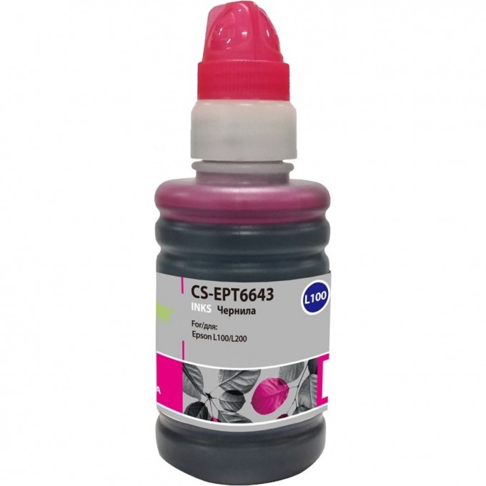 Чернила CACTUS для Epson L100, L110, L120, L132, L200, L210, L222, L300, L312, L350, L355, L382, L386, L456, L486, L550, L555, L566, L605, L655, L1300, L1455, L3050, L3060, L3070, L362, L364, L366, пурпурный, 100 мл CS-EPT6643 Чернила CACTUS для Epson L100, L110, L120, L132, L200, L210, L222, L300, L312, L350, L355, L382, L386, L456, L486, L550, L555, L566, L605, L655, L1300, L1455, L3050, L3060, L3070, L362, L364, L366, пурпурный, 100 мл CS-EPT6643