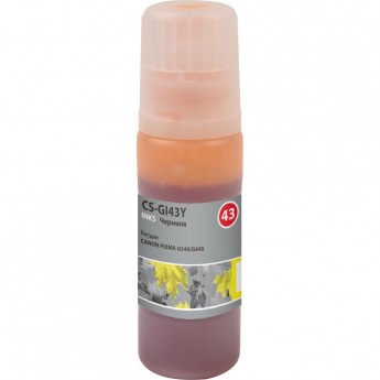 Чернила CACTUS CS-GI43Y для Canon Pixma G640, 540, желтый, 60 мл Чернила CACTUS CS-GI43Y для Canon Pixma G640, 540, желтый, 60 мл