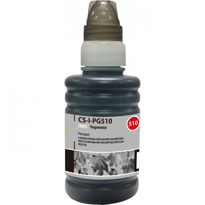 Чернила CACTUS для Canon PIXMA MP240, MP250, MP260, MP270, MP480, черный, 100 мл CS-I-PG510 Чернила CACTUS для Canon PIXMA MP240, MP250, MP260, MP270, MP480, черный, 100 мл CS-I-PG510
