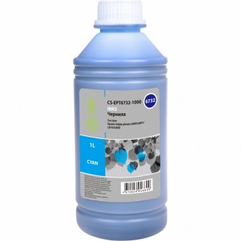 Чернила CACTUS CS-EPT6732-1000 для Epson L800, L805, L810, L850, L1800, голубой, 1000 мл Чернила CACTUS CS-EPT6732-1000 для Epson L800, L805, L810, L850, L1800, голубой, 1000 мл