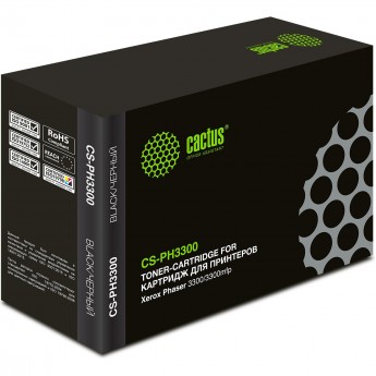 Лазерный картридж CACTUS CS-PH3300 (106R01412) для Xerox Phaser 3300, 3300 MFP, черный, увеличенной емкости, 8 000 стр. Лазерный картридж CACTUS CS-PH3300 (106R01412) для Xerox Phaser 3300, 3300 MFP, черный, увеличенной емкости, 8 000 стр.