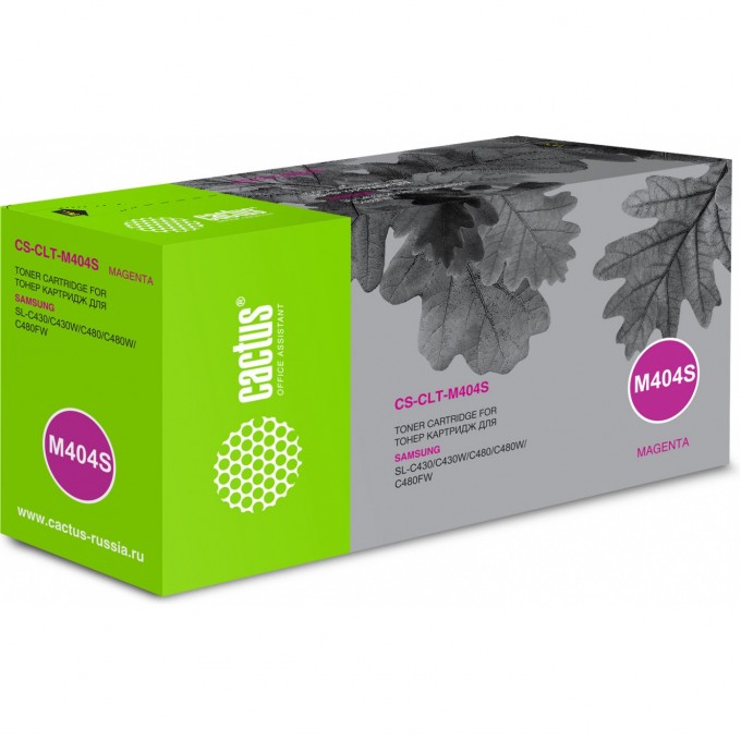 Лазерный картридж CACTUS (CLT-M404S) для Samsung Xpress C430, C430w, C432, C432w, C433, C433w, C480, C480fw, C480w, C482, C482fw, C482w, C483, C483w, пурпурный, 1 000 стр. CS-CLT-M404S Лазерный картридж CACTUS (CLT-M404S) для Samsung Xpress C430, C430w, C432, C432w, C433, C433w, C480, C480fw, C480w, C482, C482fw, C482w, C483, C483w, пурпурный, 1 000 стр. CS-CLT-M404S