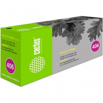 Лазерный картридж CACTUS CS-CLT-Y406S (CLT-Y406S) для Samsung CLP360, 365, 365w; Xpress C410w, C460w, желтый, 1 000 стр. Лазерный картридж CACTUS CS-CLT-Y406S (CLT-Y406S) для Samsung CLP360, 365, 365w; Xpress C410w, C460w, желтый, 1 000 стр.