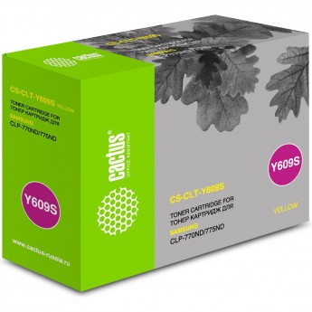 Лазерный картридж CACTUS CS-CLT-Y609S (CLT-Y609S) для Samsung CLP770, 770nd, 775, 775nd, желтый, 7 000 стр. Лазерный картридж CACTUS CS-CLT-Y609S (CLT-Y609S) для Samsung CLP770, 770nd, 775, 775nd, желтый, 7 000 стр.