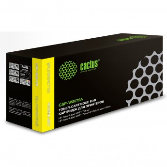 Лазерный картридж CACTUS CSP-W2072A (HP 117A) для HP Color Laser 150a, 150nw, 178nw MFP, 179fnw MFP, желтый, 700 стр.