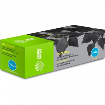 Лазерный картридж CACTUS CS-CF542A (HP 203A) для HP Color LaserJet M254dw, M254nw, M280nw, M281fdn, M281fdw, желтый, 1 400 стр.