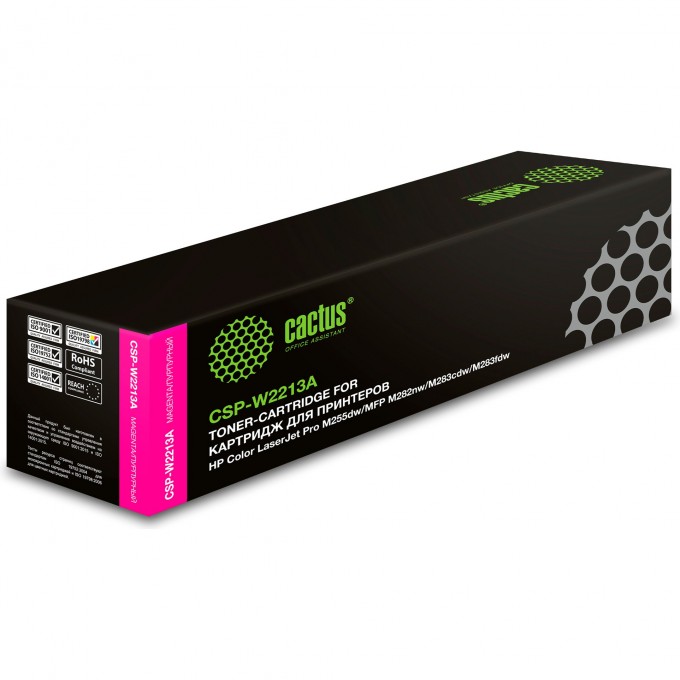 Лазерный картридж CACTUS (HP 207A) для HP M255, MFP M282, M283, пурпурный, 1 250 стр. CSP-W2213A Лазерный картридж CACTUS (HP 207A) для HP M255, MFP M282, M283, пурпурный, 1 250 стр. CSP-W2213A