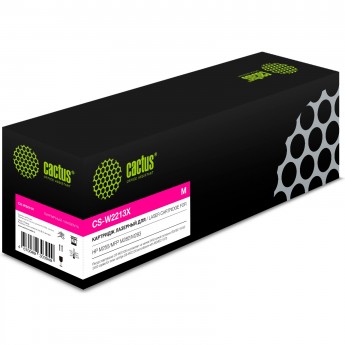 Лазерный картридж CACTUS CS-W2213X (HP 207X) для HP Color Laser M255, MFP M282, M283, пурпурный, увеличенной емкости, 2 450 стр.