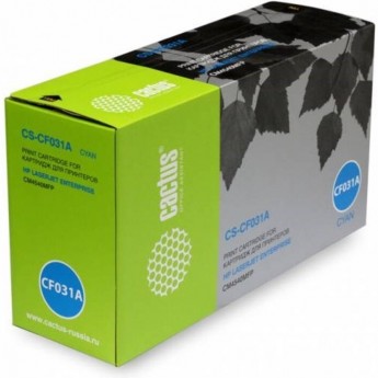 Лазерный картридж CACTUS CS-CF031A (HP 646A) для HP Color LaserJet CM4540 MFP, CM4540f MFP, CM4540fskm MFP, CM4540 MFP Enterprise, голубой, 12 500 стр. Лазерный картридж CACTUS CS-CF031A (HP 646A) для HP Color LaserJet CM4540 MFP, CM4540f MFP, CM4540fskm MFP, CM4540 MFP Enterprise, голубой, 12 500 стр.