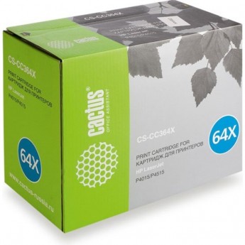 Лазерный картридж CACTUS CS-CC364X (HP 64X) для HP LaserJet P4010, P4015, P4015dn, P4015n, P4015tn, P4015x, P4510, P4515, P4515n, P4515tn, P4515x, P4515xm, черный, увеличенной емкости, 24 000 стр. Лазерный картридж CACTUS CS-CC364X (HP 64X) для HP LaserJet P4010, P4015, P4015dn, P4015n, P4015tn, P4015x, P4510, P4515, P4515n, P4515tn, P4515x, P4515xm, черный, увеличенной емкости, 24 000 стр.
