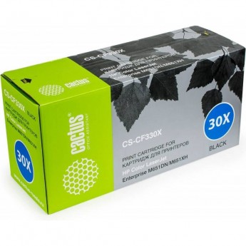 Лазерный картридж CACTUS CS-CF330X (HP 654X) для HP Color LaserJet M651, M651dn, M651n, M651xh, черный, увеличенной емкости, 20 500 стр.