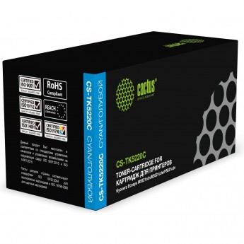 Лазерный картридж CACTUS CS-TK5220C (TK-5220C) для Kyocera Ecosys M5521cdn, M5521cdw, P5021cdn, P5021cdw, голубой, 1 200 стр. Лазерный картридж CACTUS CS-TK5220C (TK-5220C) для Kyocera Ecosys M5521cdn, M5521cdw, P5021cdn, P5021cdw, голубой, 1 200 стр.