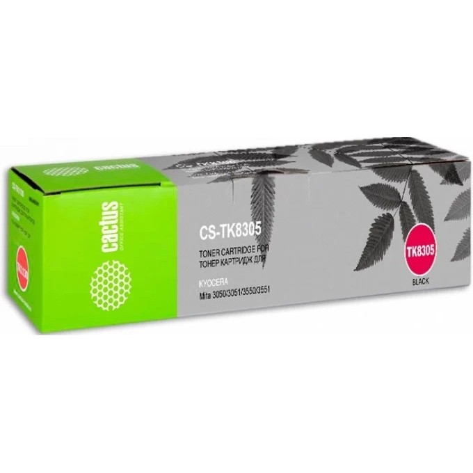 Лазерный картридж CACTUS (TK-8305K) для Kyocera Mita TASKalfa 3050, 3050ci, 3051, 3051ci, 3550, 3550ci, 3551, 3551ci, черный, 25000 стр. CS-TK8305 Лазерный картридж CACTUS (TK-8305K) для Kyocera Mita TASKalfa 3050, 3050ci, 3051, 3051ci, 3550, 3550ci, 3551, 3551ci, черный, 25000 стр. CS-TK8305