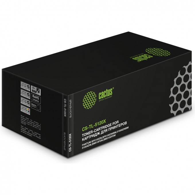 Лазерный картридж CACTUS (TL-5120X) для Pantum BP5100DW, BM5100ADW, черный, 15 000 стр. CS-TL-5120X Лазерный картридж CACTUS (TL-5120X) для Pantum BP5100DW, BM5100ADW, черный, 15 000 стр. CS-TL-5120X