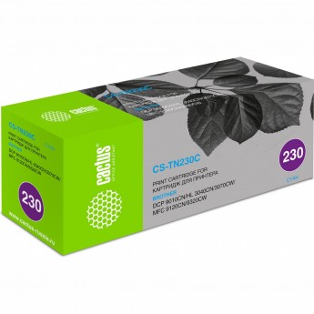 Лазерный картридж CACTUS CS-TN230C (TN-230C) для принтеров Brother HL 3040cn, HL 3070cw, DCP 9010cn, MFC 9120cn, MFC 9320cw, голубой, 1 400 стр. Лазерный картридж CACTUS CS-TN230C (TN-230C) для принтеров Brother HL 3040cn, HL 3070cw, DCP 9010cn, MFC 9120cn, MFC 9320cw, голубой, 1 400 стр.