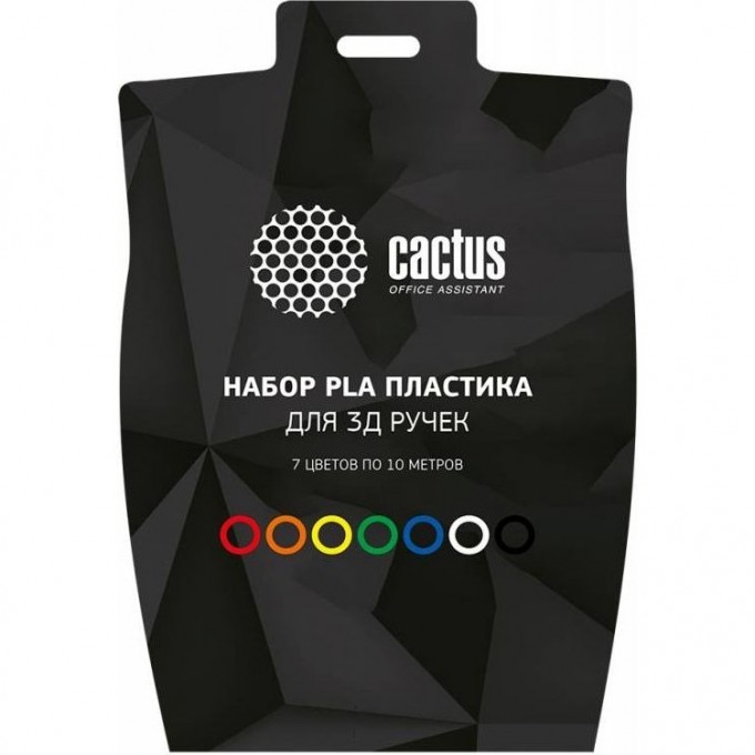 Пластик для 3D-ручки CACTUS CS-3D-PLA-7X10M PLA Pro d1.75мм, 10м, 7 цветов 3D-RUCHKA-CACTUS-CS-3D-PLA-7X10M Пластик для 3D-ручки CACTUS CS-3D-PLA-7X10M PLA Pro d1.75мм, 10м, 7 цветов 3D-RUCHKA-CACTUS-CS-3D-PLA-7X10M