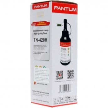 Тонер PANTUM TN-420H с чипом для принтера Pantum P3010d, P3010dw, P3300dn, P3300dw, M6700d, M6700dw, M6800fdw, M7100dn, M7100dw, M7200fnd, M7200fdw, черный, флакон 115 гр. Тонер PANTUM TN-420H с чипом для принтера Pantum P3010d, P3010dw, P3300dn, P3300dw, M6700d, M6700dw, M6800fdw, M7100dn, M7100dw, M7200fnd, M7200fdw, черный, флакон 115 гр.